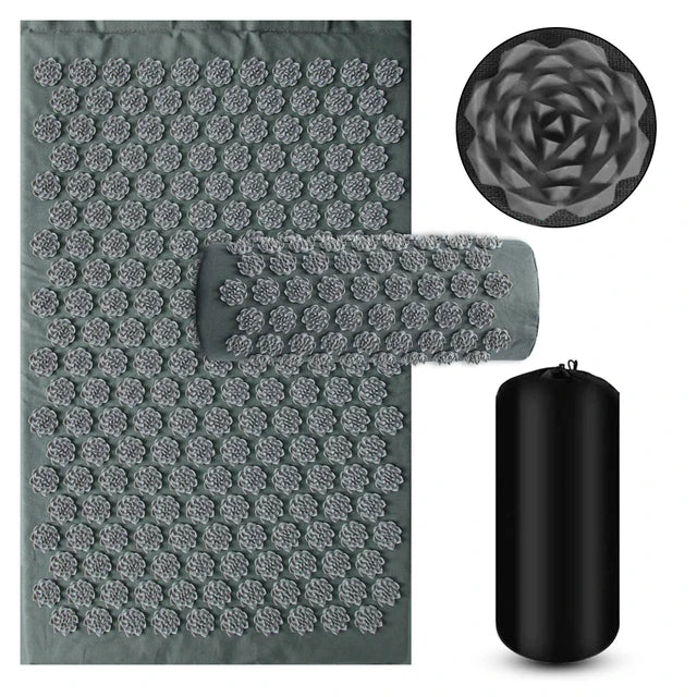 Acupressure Mat & Kussen Set | Ontspan je Rug, Nek en Schouders | Thuiskantoor Wellness