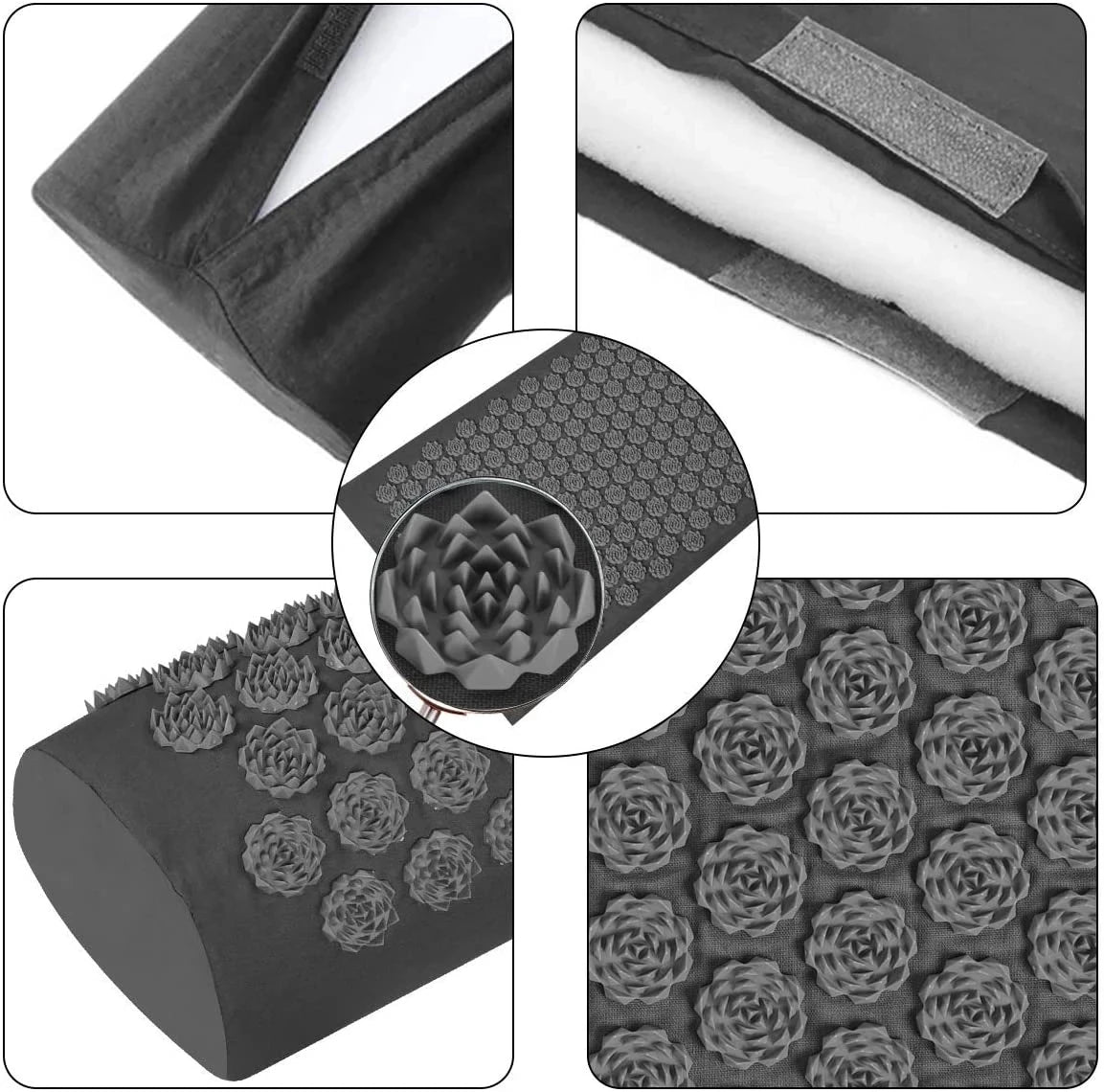 Acupressure Mat & Kussen Set | Ontspan je Rug, Nek en Schouders | Thuiskantoor Wellness