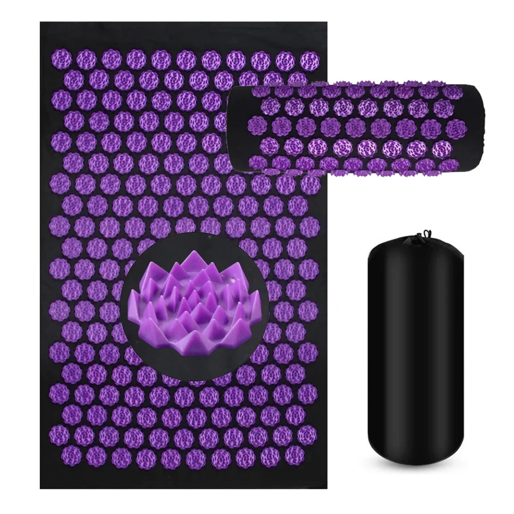 Acupressure Mat & Kussen Set | Ontspan je Rug, Nek en Schouders | Thuiskantoor Wellness